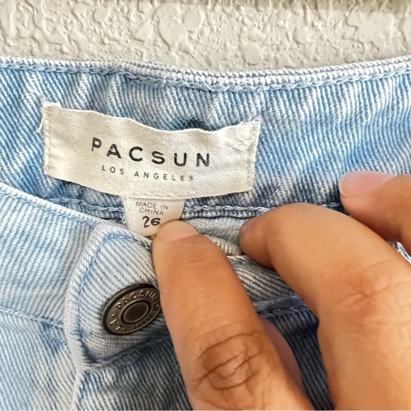 Pacsun patchwork two-toned denim skirt - Picture 4 of 5